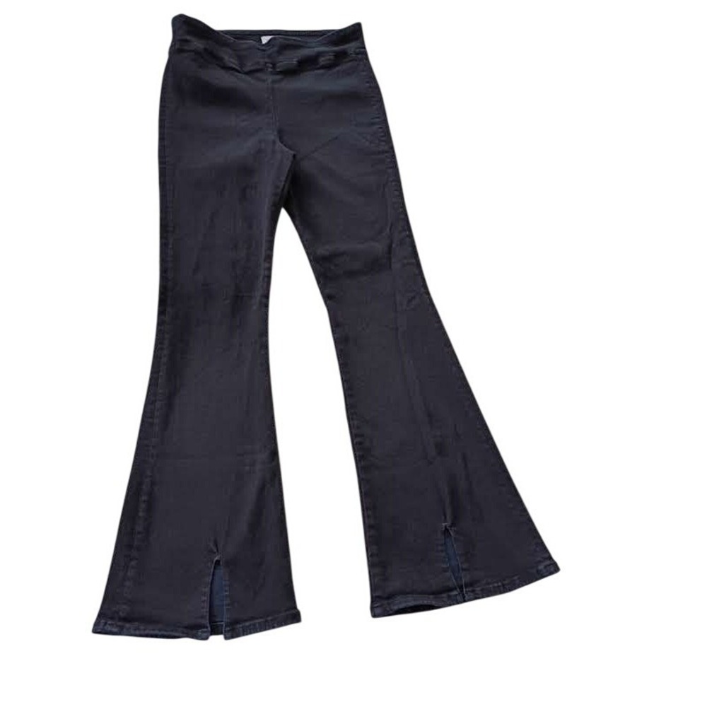 FRAME The Jetset Le High Flare Jeans Sheen Noir Black Sz 2 Fits W30-34 NWOT $228